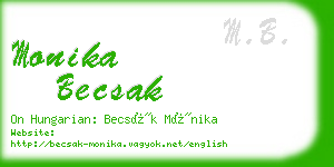 monika becsak business card